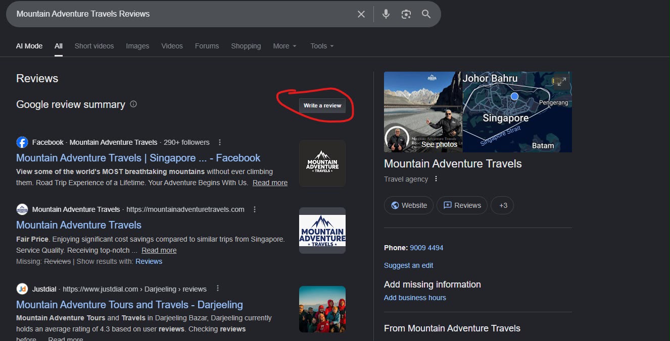 What is a Google Review? A Google Review is a public star rating (1–5 stars) + optional written comment, photos, or videos that a customer leaves on a business’s Google Business Profile (the free listing that appears in Google Search and Google Maps). What Travelers Are Saying Google Reviews of Mountain Adventure Travels.